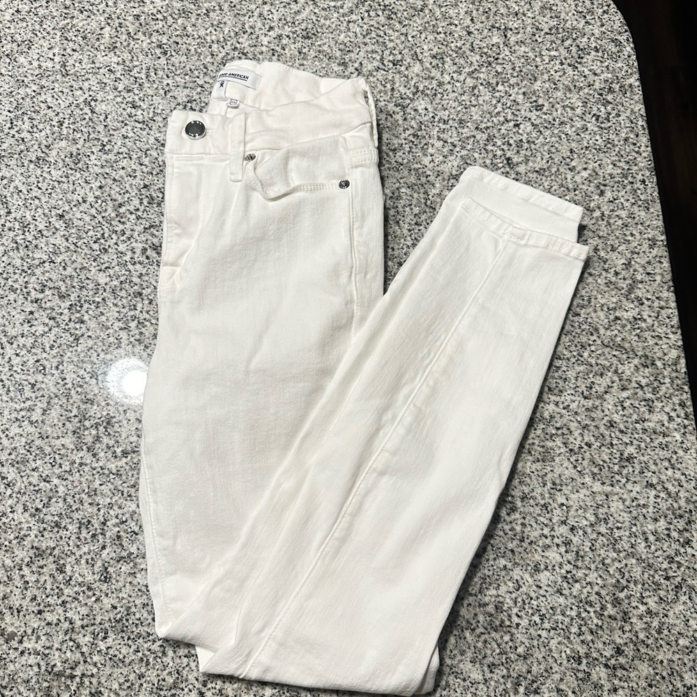 GRT CONDITION! Good American White Skinny Jeans Size 25